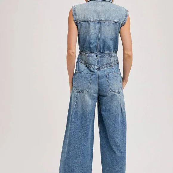 Bluivy Denim Jumpsuit - Picture 2 of 15